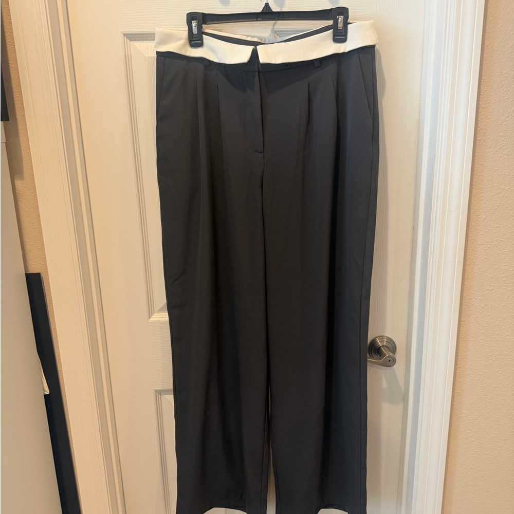 Princess Polly Black and White Trousers